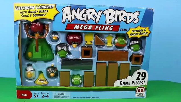 Angry Birds Mega Fling Game with Electronic Launcher & 6 Angry Birds