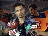 Exibition squash match in Karachi between Egyptian players