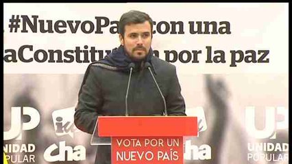 Garzón: votar a UP es hacerlo contra la OTAN y la guerra y por la paz
