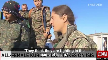 ISIS afraid of Kurdish Girls