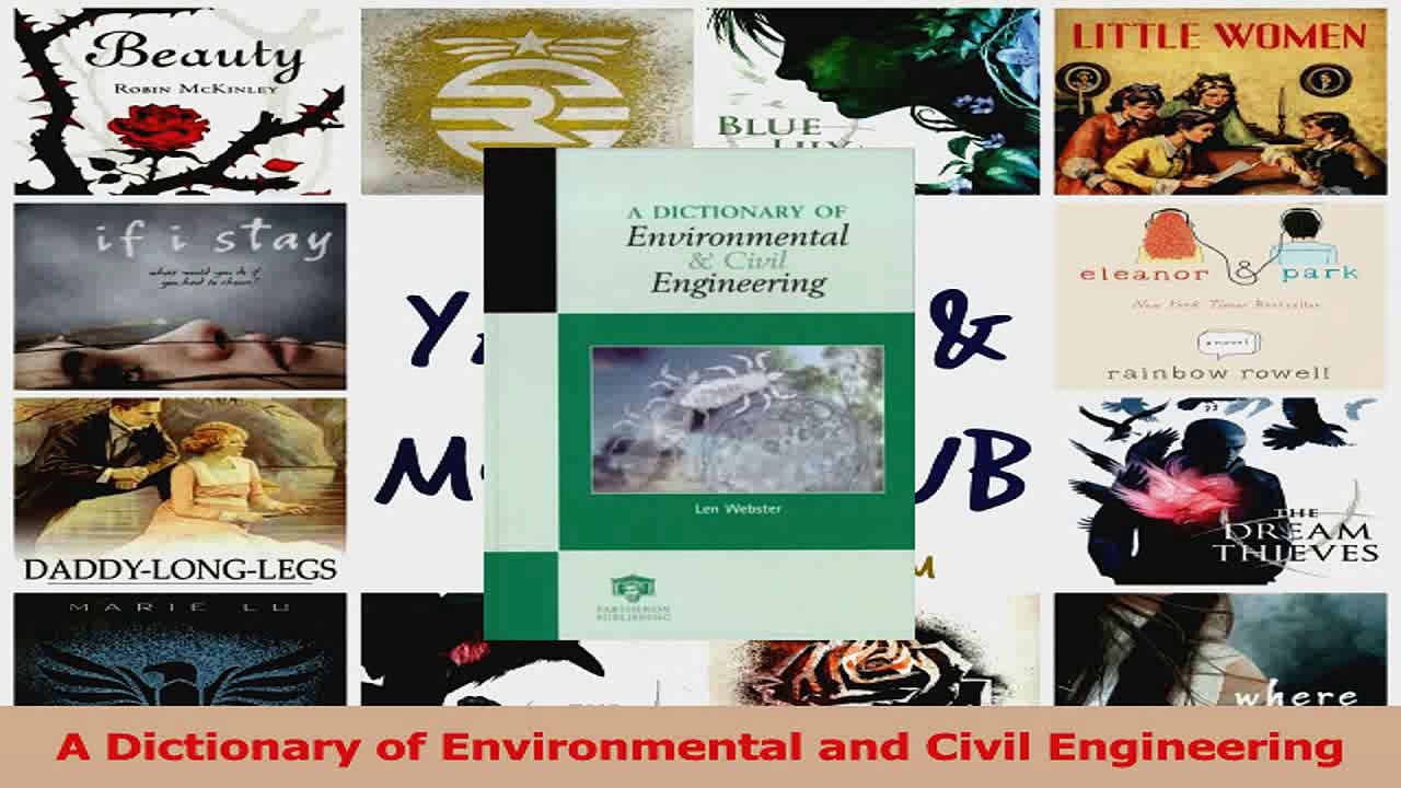 PDF Download  A Dictionary of Environmental and Civil Engineering PDF Full Ebook