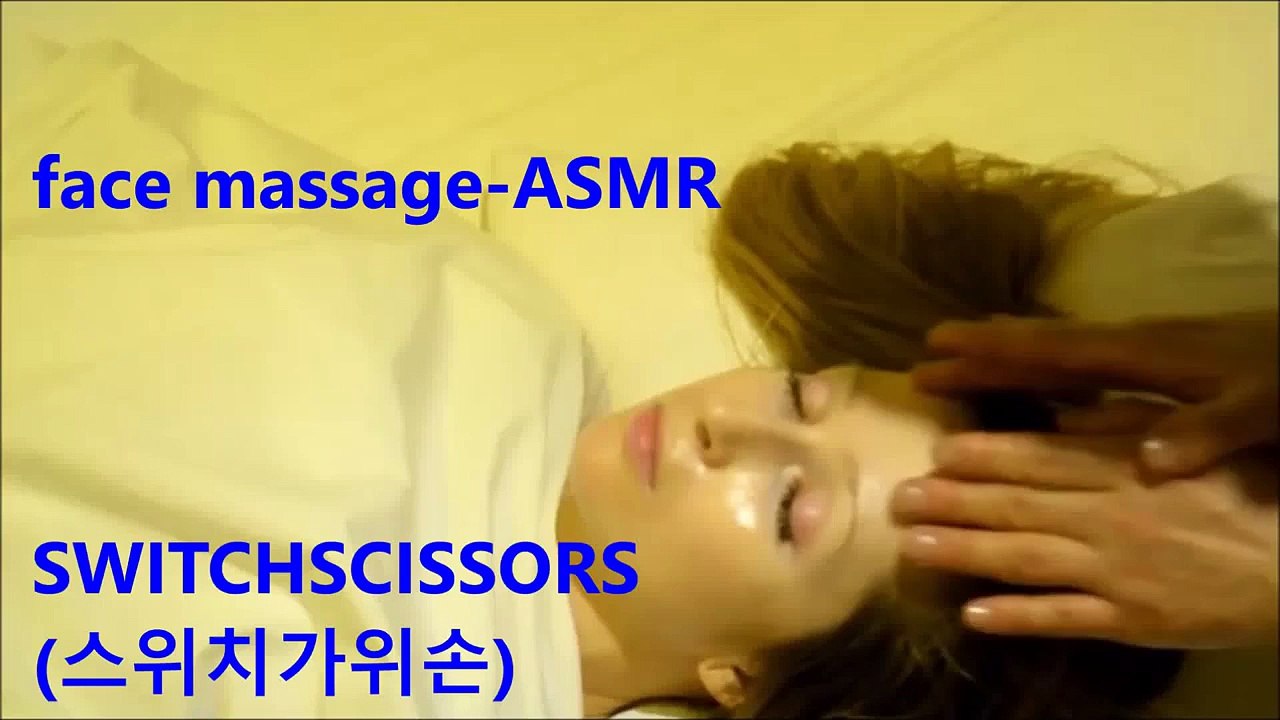 ASMR lady face massage
