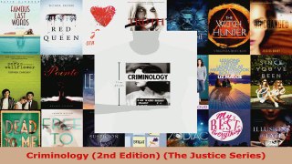 Read  Criminology 2nd Edition The Justice Series EBooks Online