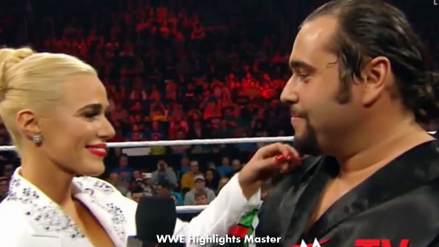 Alexander Rusev kisses Lana _ WWE RAW 11_30_2015