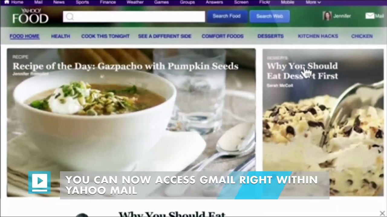You can now access Gmail right within Yahoo Mail