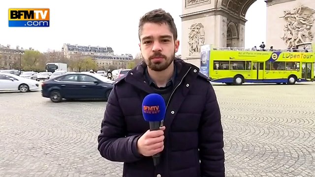 COP21: opération coup de poing de Greenpeace à l'Arc de Triomphe