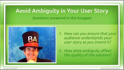 OrionBSA 09 How to Avoid Ambiguity in User Stories (Part 4)