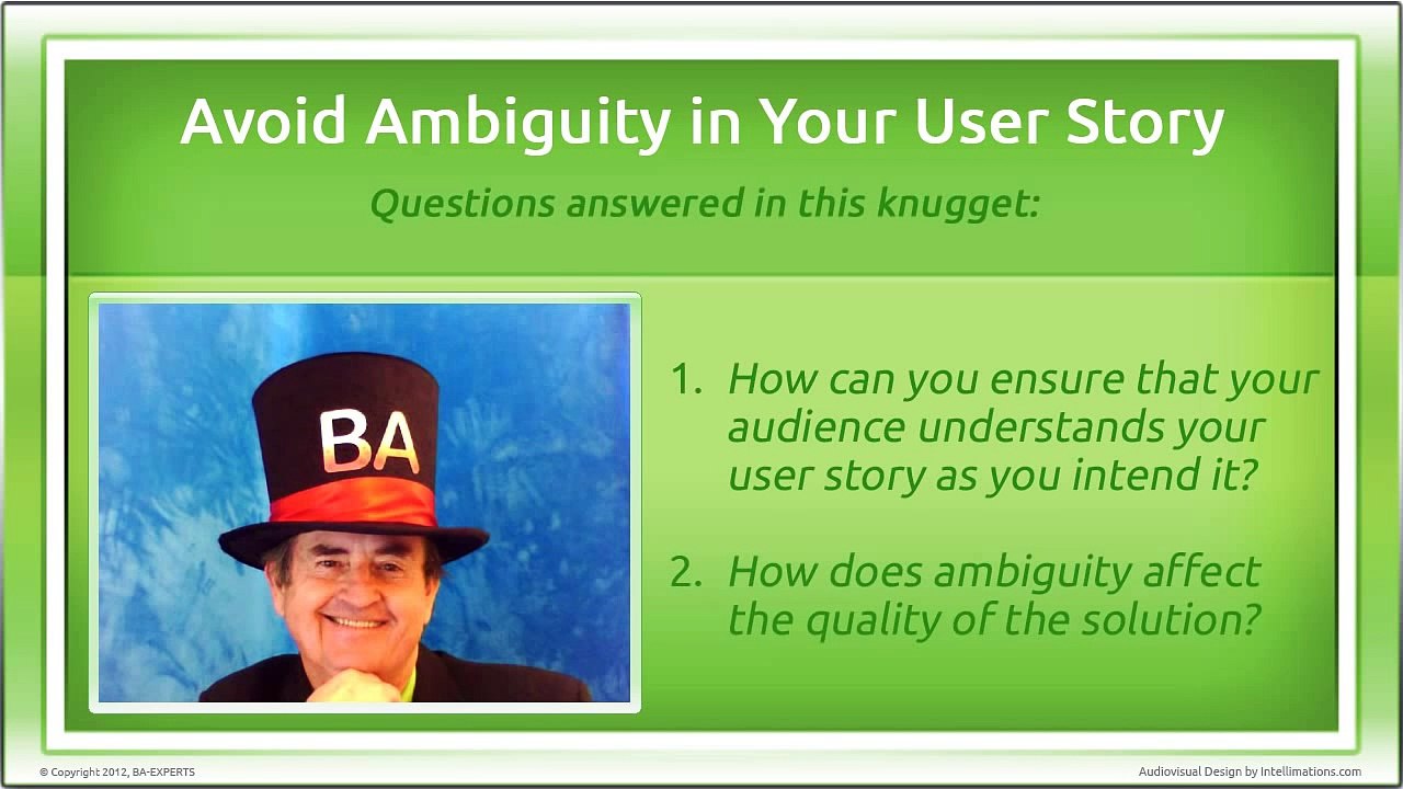 OrionBSA 09 How to Avoid Ambiguity in User Stories (Part 4)