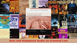 Read  Sum and Substance Audio on Criminal Law Ebook Free