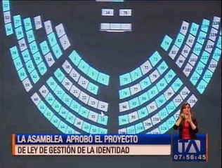 Download Video: Asamblea aprobó el proyecto de Ley de Gestión de la Identidad