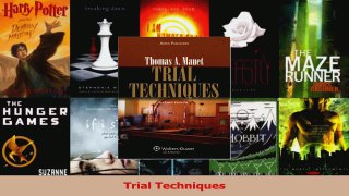 Read  Trial Techniques Ebook Free