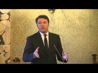 Roma - Renzi alla Conferenza "Scienza, Cultura e Arte: il ruolo dell’Italia" (11.12.15)