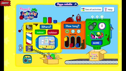PEPPA PIG: Peppa's Activity Maker Episode In English HD! Game For Kids And Girls By GERTIT