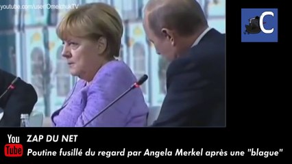 Un avertissement ou une blague de Poutine à Angela Merkel
