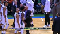 Jason Kidd Gets Ejected for Slapping Ball from Refs Hand | Kings vs Bucks | November 25, 2015 | N