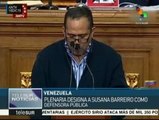 Venezuela: AN designa a Susana Barreiros como defensora pública