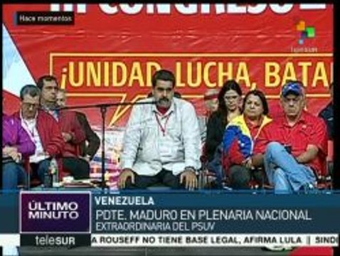 Pdte. Maduro en Plenaria Nacional Extraordinaria del PSUV
