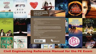 Read  Civil Engineering Reference Manual for the PE Exam EBooks Online