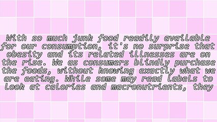 Food Is Fuel For Your Body, Choose Wisely