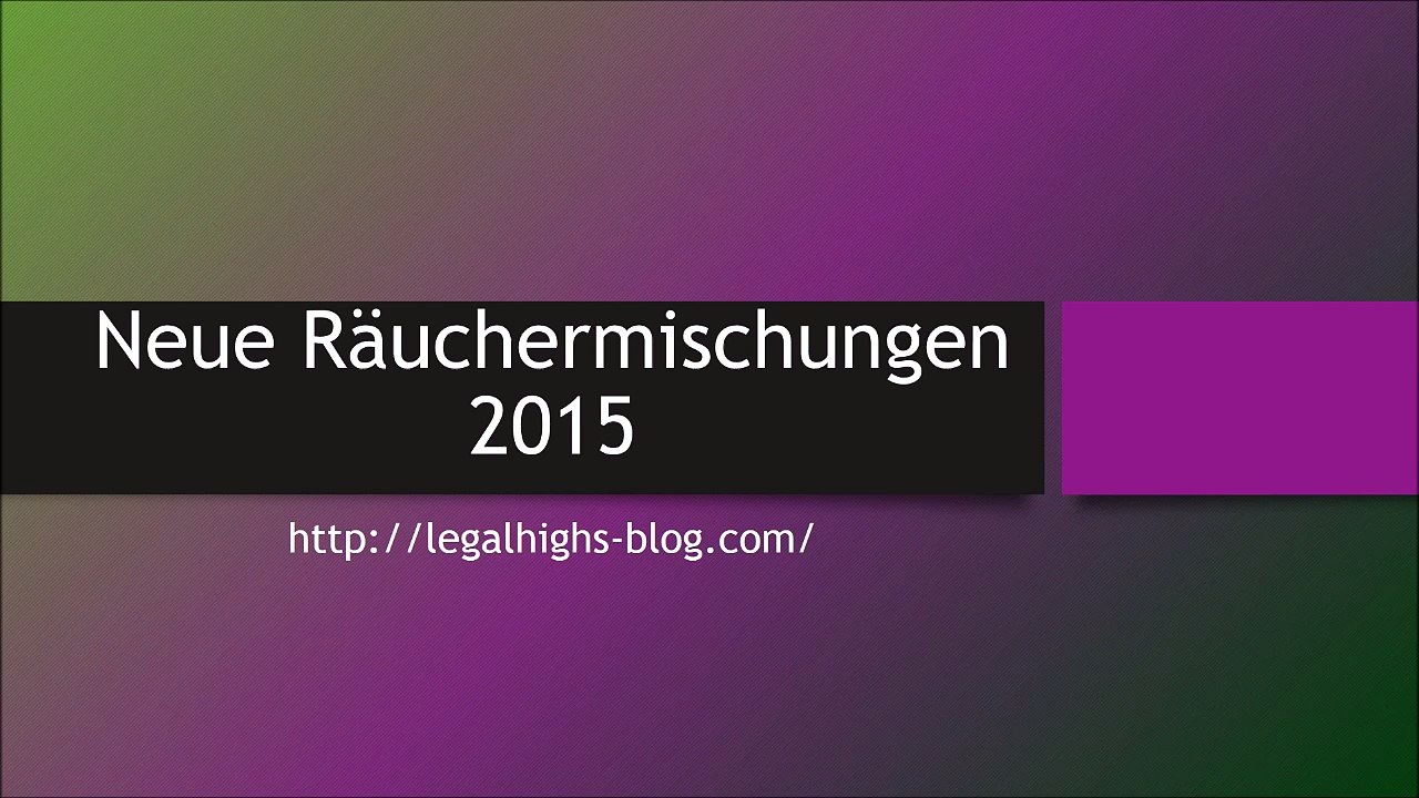Neue Kräutermischungen 2015
