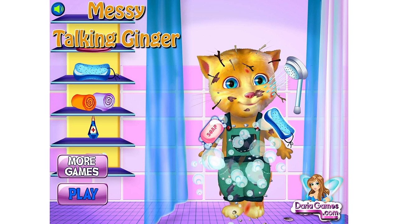 Messy Talking Ginger Game Movie Baby Videos Games For Kids