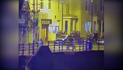 Police release CCTV footage of driver crashing into smokers