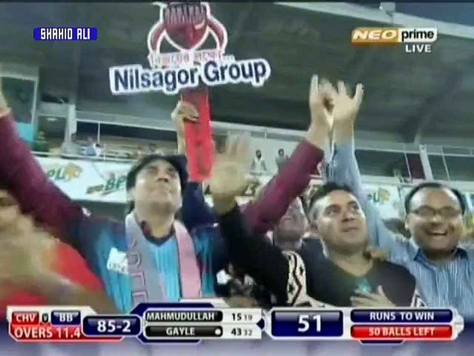 Chris Gayle 92 (47) vs Chittagong Vikings 9 SIXES | Bangladesh Premier League 2015 |