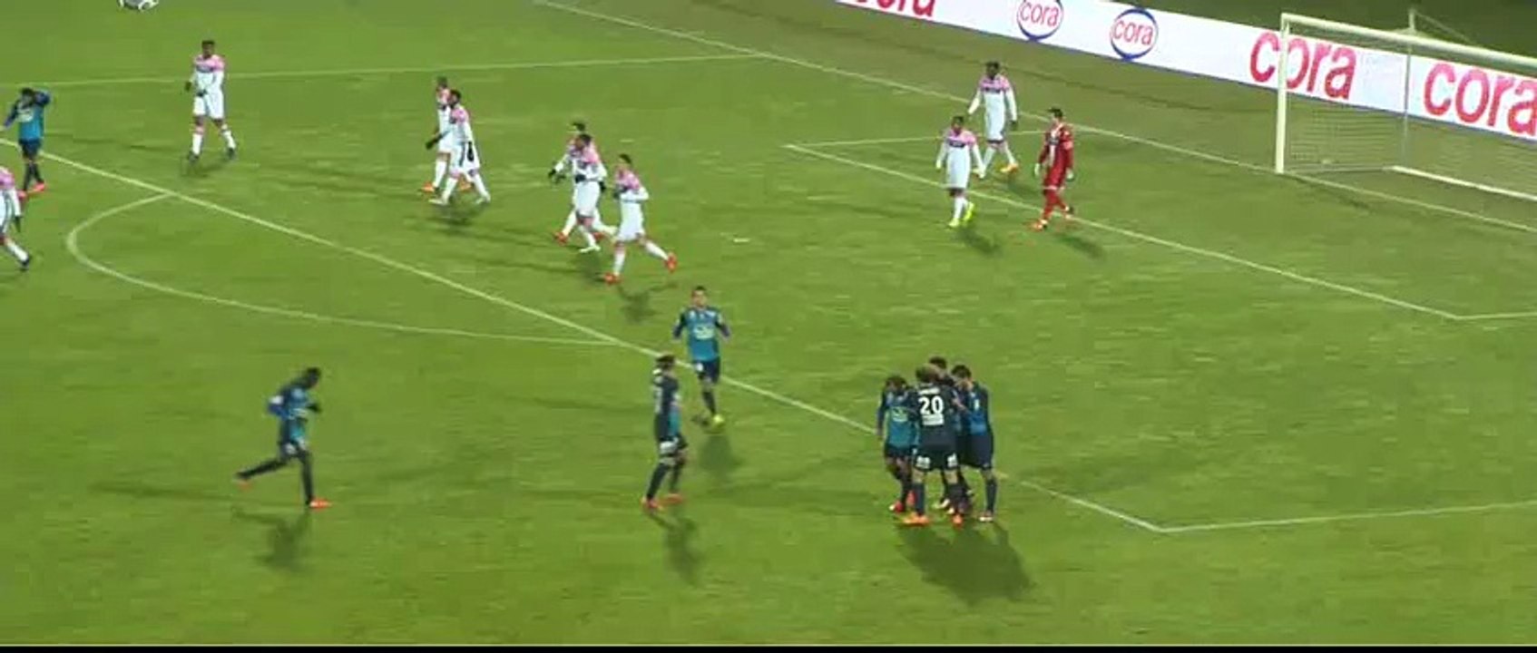 Youssef Adnane Goal - Evian TG 0-1 Brest- 11-12-2015