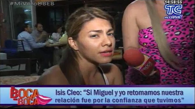 Isis y su novio se pronuncian sobre la polémica foto del beso