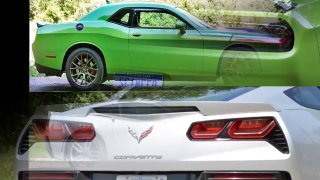 2015 | Dodge Challenger SRT vs Chevrolet Corvette Stingray || Visual Comparison