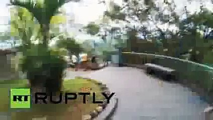 Christscalers Russian  Ukrainian daredevils sneak to top of Rios Jesus statue 2015