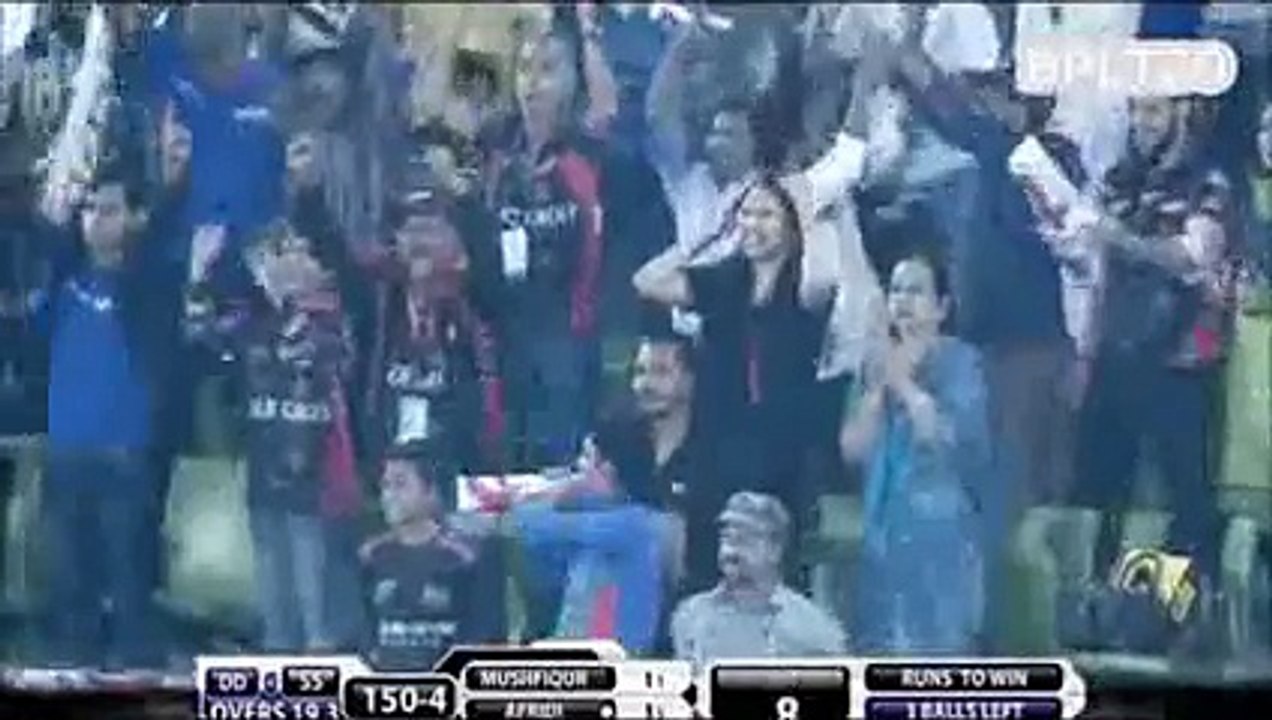 Shahid Afridi match winning sixes 6 6 in last over back to back Sixes in bpl t20 cricket 2015