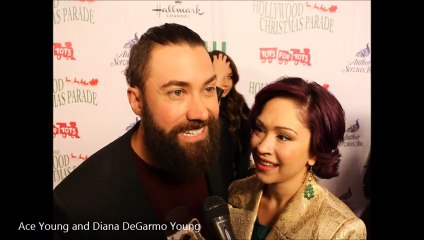 Ace Young and Diana DeGarmo Young at 2015 Hollywood Christmas Parade
