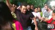 Salman Khan With Wrestling Coach On The Sets Of Sultan