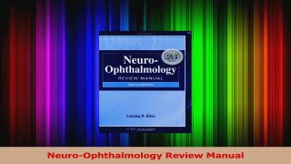 PDF Download  NeuroOphthalmology Review Manual PDF Full Ebook