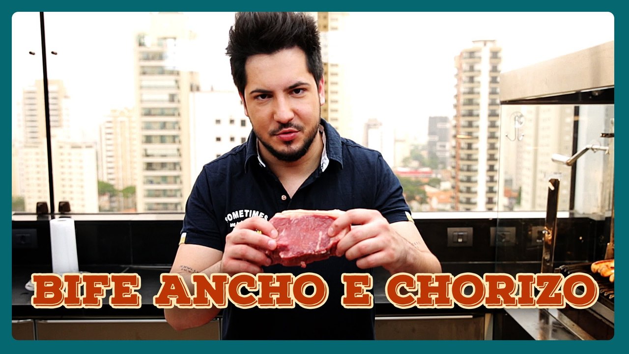 THIAGO ENSINA COMO FAZER BIFE ANCHO E CHORIZO PRO CHURRASCO
