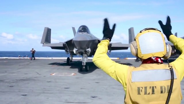 US Navy - F-35C Stealth Fighters Aircraft Carrier Testing