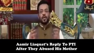 Aamir Liaquat's Reply To PTI After They Abused His Mother