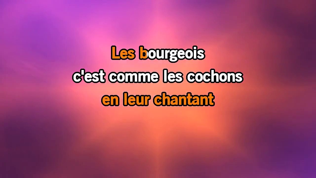 Karaoké Les Bourgeois - Jacques Brel *