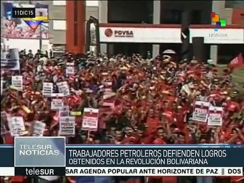Venezuela: trabajadores petroleros defienden logros de la Revolución