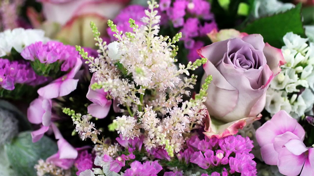Purple Bridal Wedding Flowers - London, UK