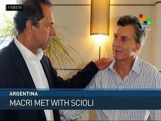 Argentina: Macri Meets with Other 2 Candidates