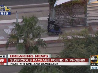 Robot approaches suspicious package in Phoenix