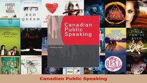 Read  Canadian Public Speaking PDF Free