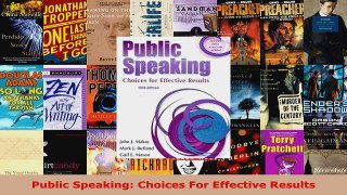 Download  Public Speaking Choices For Effective Results PDF Online