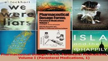 Pharmaceutical Dosage Forms Parenteral Medications Volume I Parenteral Medications 1 PDF
