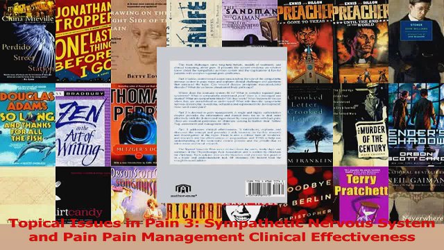 PDF Download Topical Issues in Pain 3 Sympathetic Nervous System and Pain Pain Management Clinical Read Online
