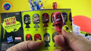 3 Spiderman Surprise Eggs Toys ★ Birthday Party Stop Motion Bonka Zonks