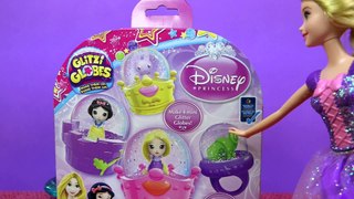 Glitzy Globes Disney Princesses Snow White & Rapunzel ★ How-to make Snow Glitzi Globes Playset