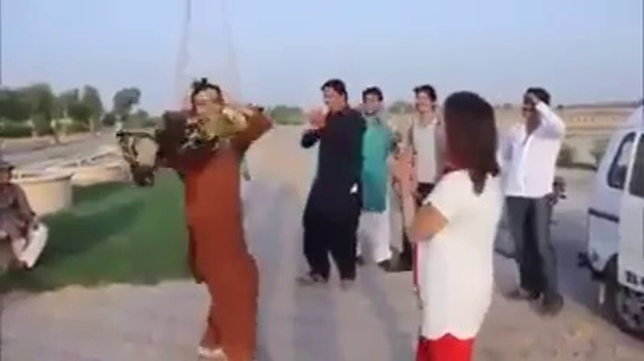 Funny boy dancing